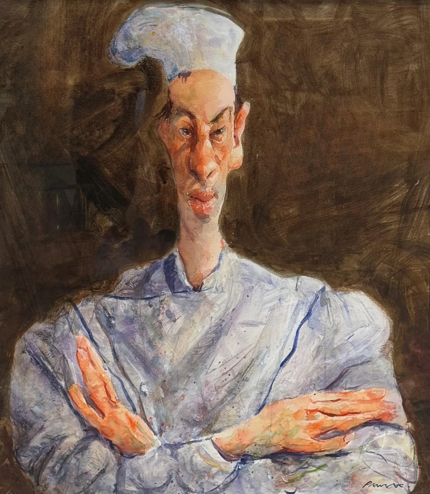 Stock Sale, Chris Prewett (b.1952): 'Chef Avec Un Toque'