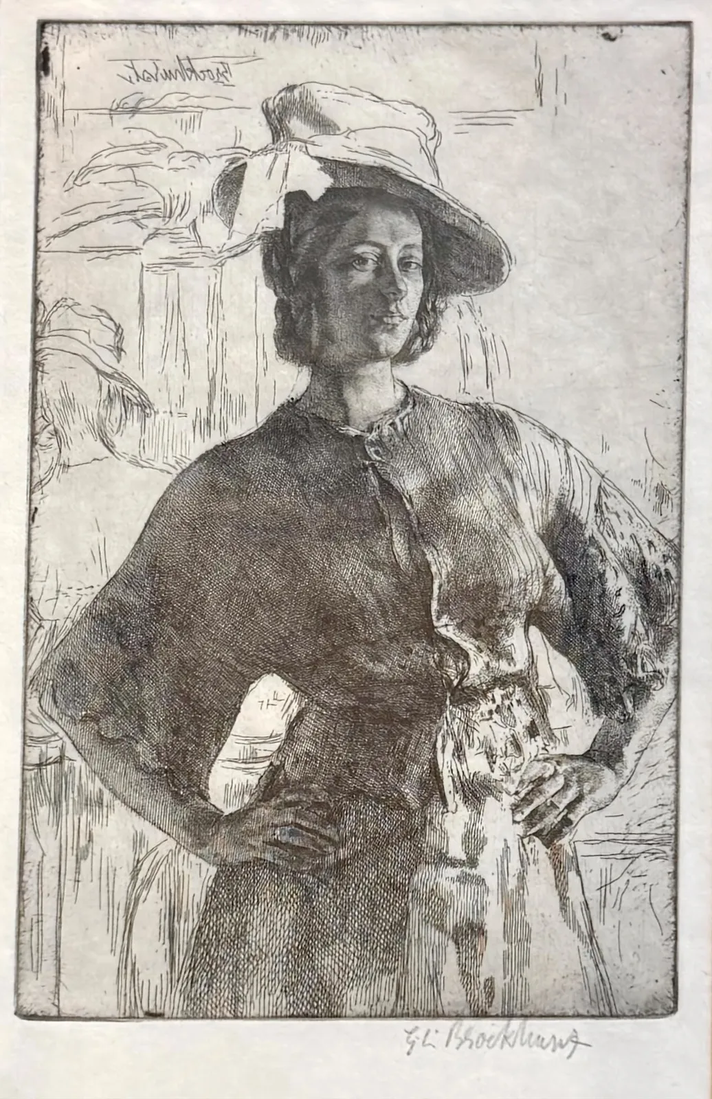 Stock Sale, Gerald Leslie Brockhurst RA RP RE (1890-1978): 'Standing Woman'