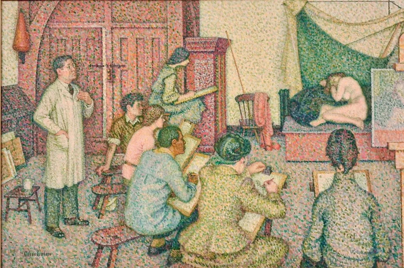 Stock Sale, Alan James Chisholm (20thC): 'The Life-Class'