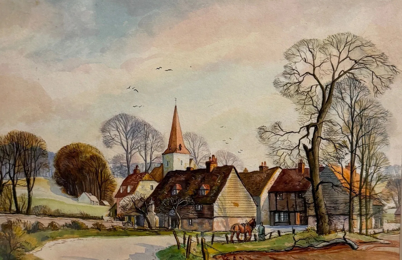 Stock Sale, Stanley Jezzard: 'An Essex Village Scene'