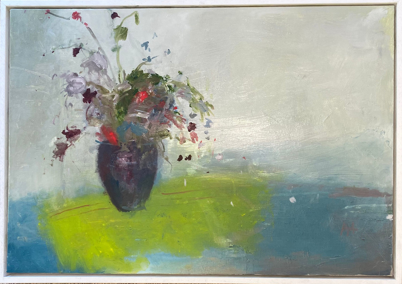 Rachel Arif, Wild flowers on a yellow cloth