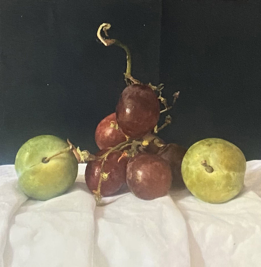 Kate Verrion, Greengages and grapes