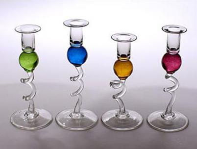 Bob Crooks, Colour ball candlestick (green)