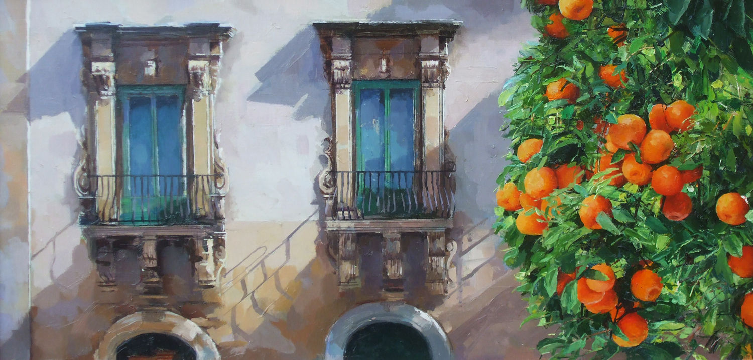 Alan Thompson, Sicilian palace - orange tree