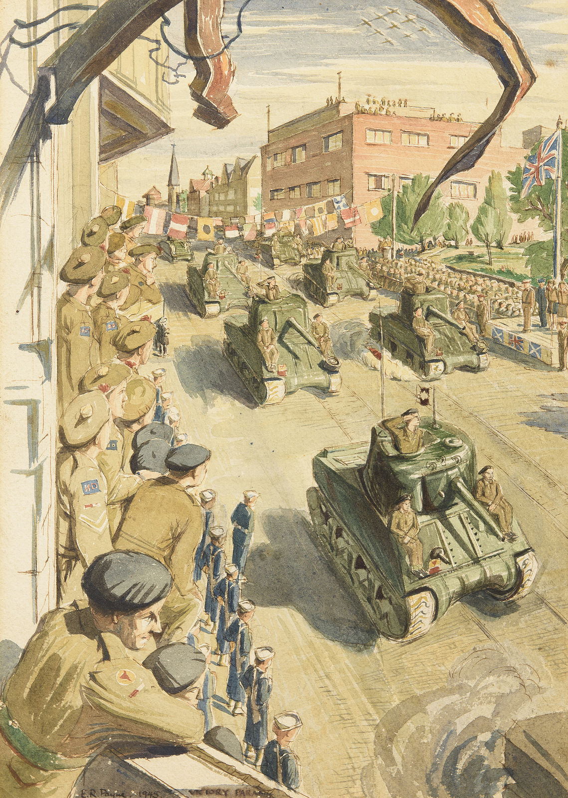 Edward R Payne ARCA, The Victory Parade, 1945, Bremerhaven
