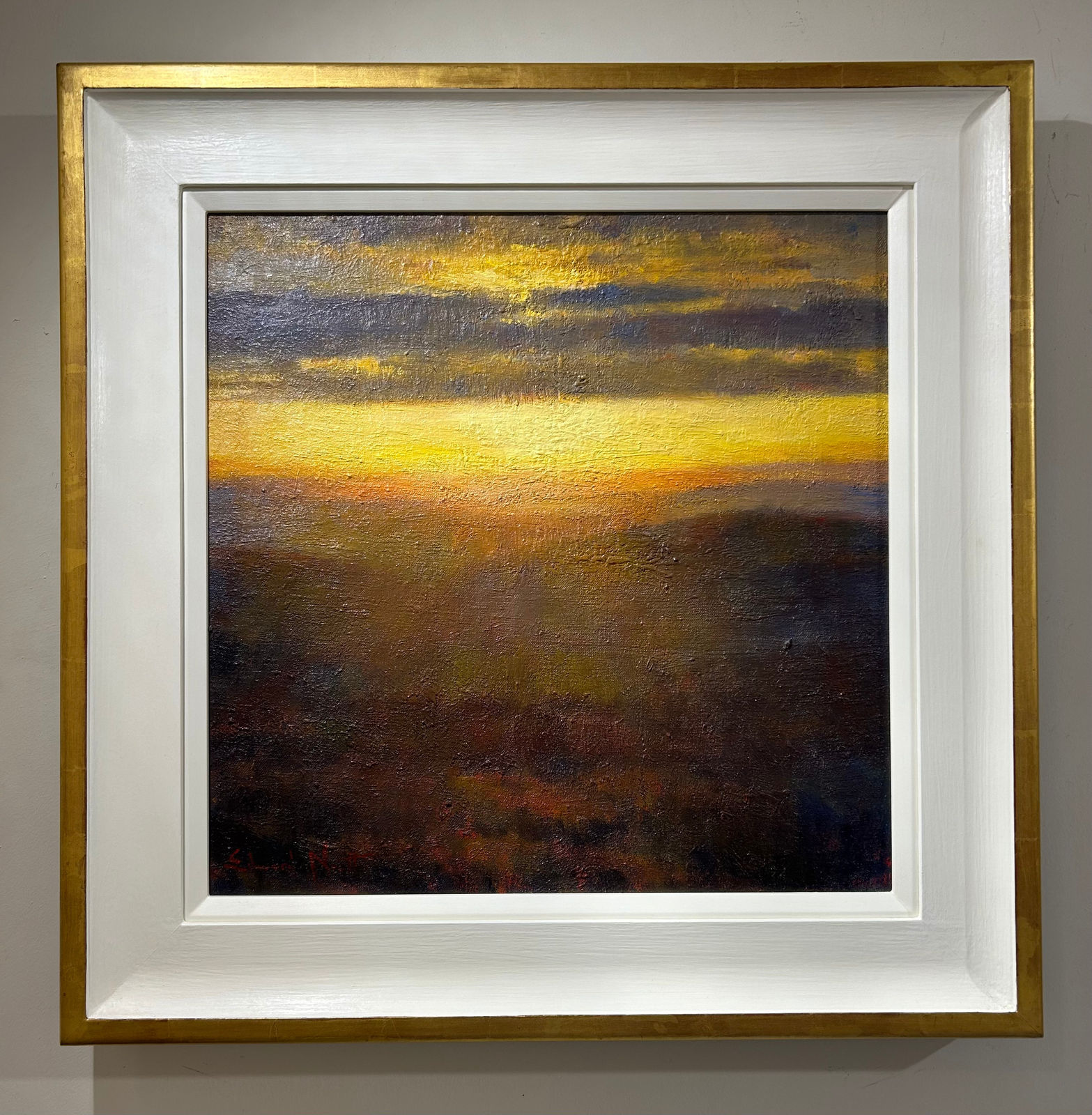 Edward Noott RBSA, Looking west, the Malvern Hills