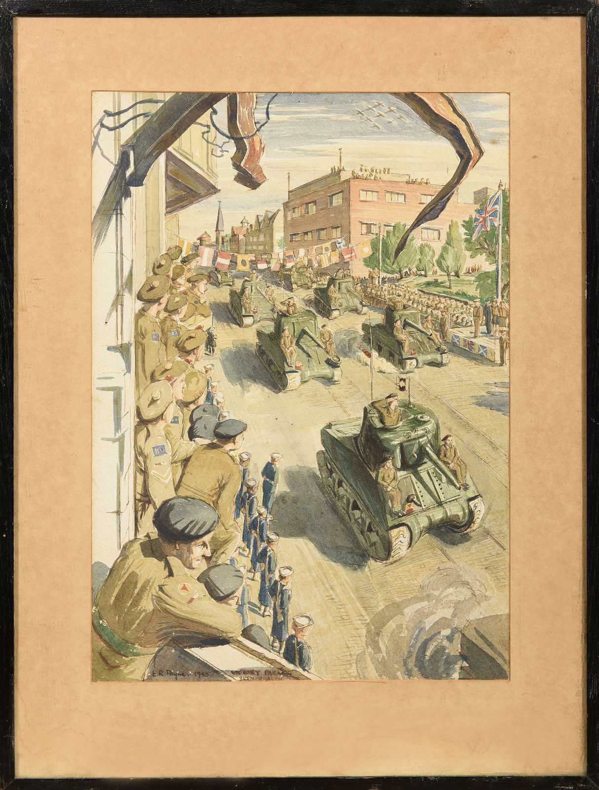 Edward R Payne ARCA, The Victory Parade, 1945, Bremerhaven