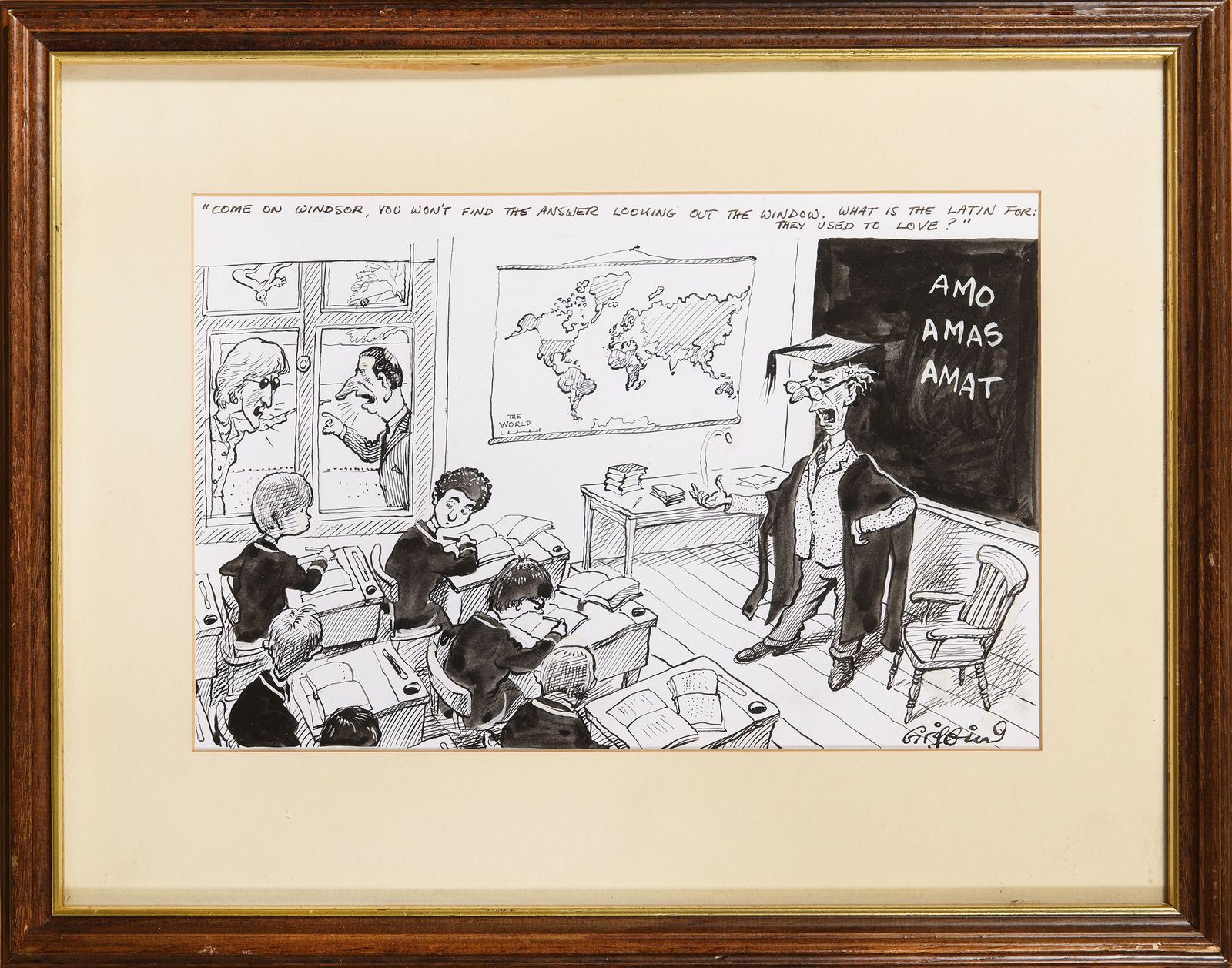 Charles Griffin, Come on Windsor, you won't find the answer looking out of the window. What is the Latin for they used to love?
