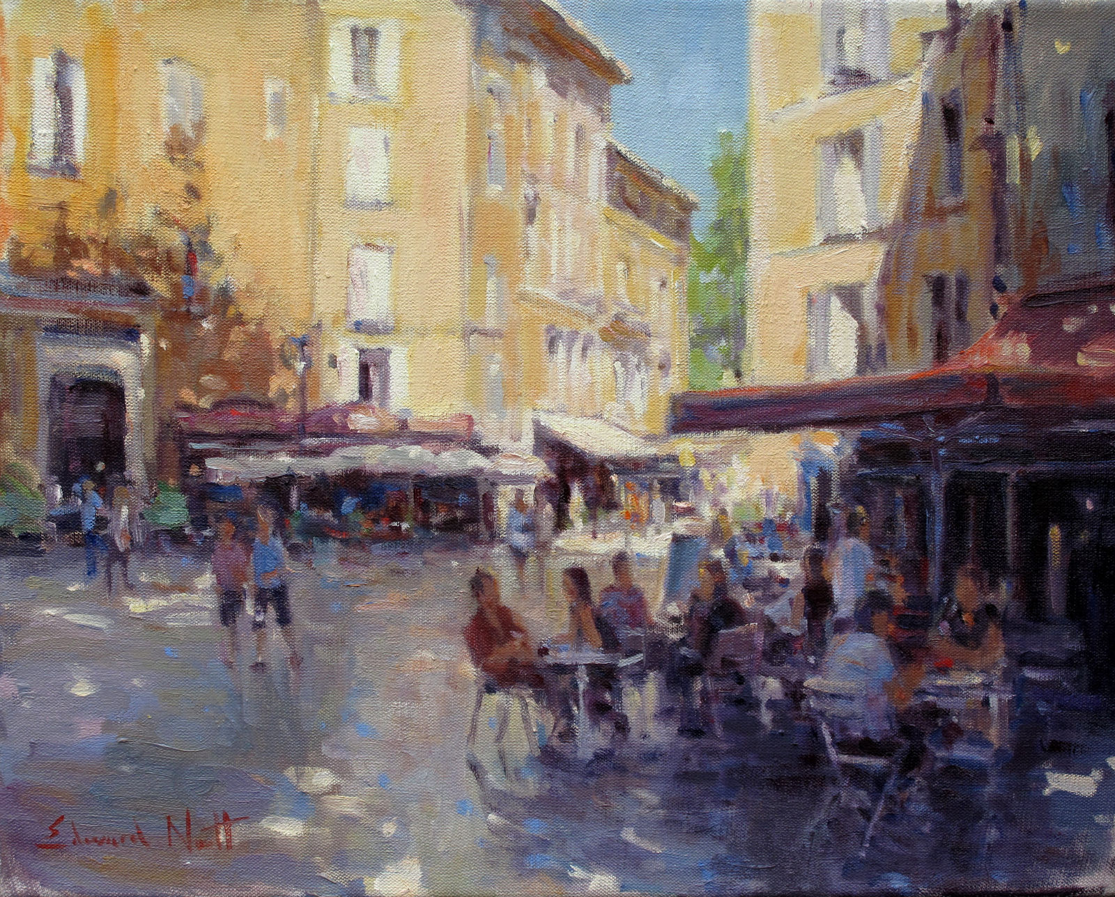 Edward Noott RBSA, Drinks in Aix en Provence