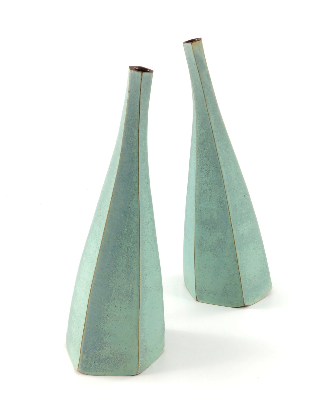 Emily Myers, Faceted bottles - pair