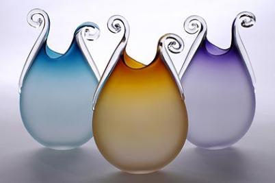 Bob Crooks, Jester vase blue