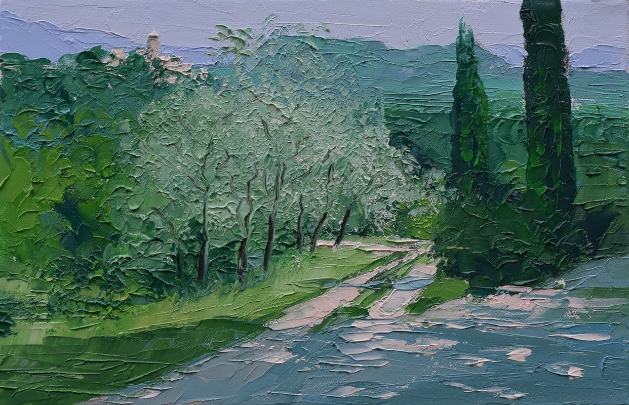 Colin Carruthers, Cypress and Olives, Vinsobres