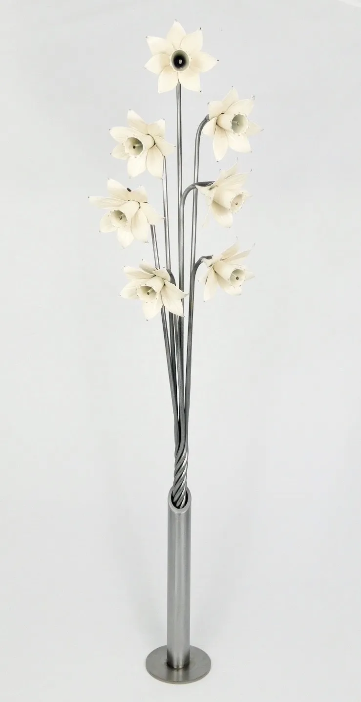 Keith Evans, Seven daffodils, ivory white