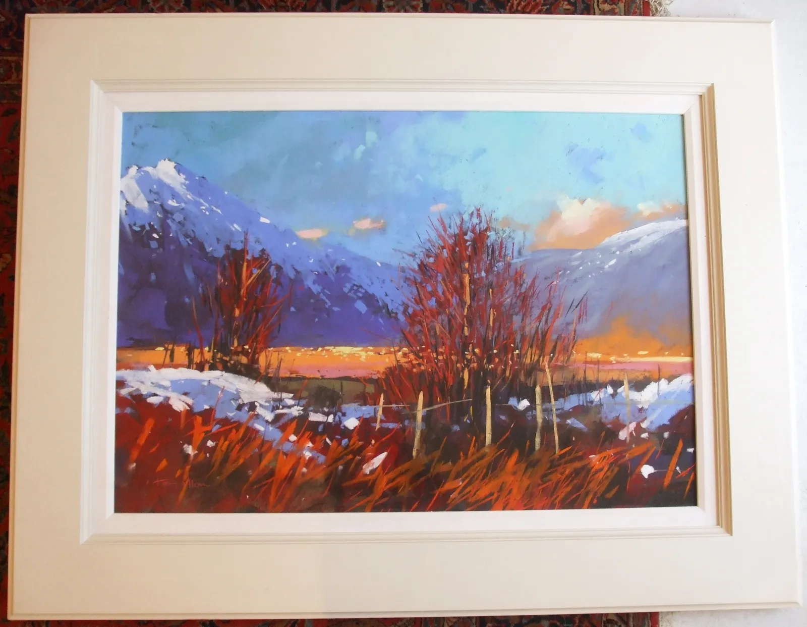 Tony Allain PS, PSA, MPANZ, Golden light, Highlands, Scotland