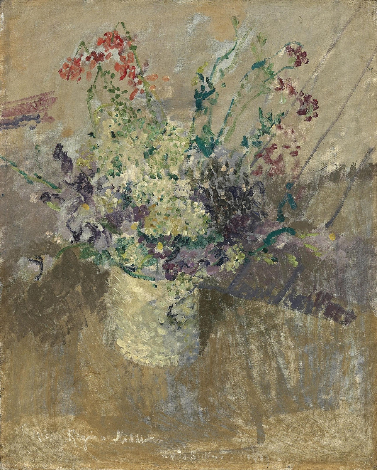 Walter Richard Sickert, Flowers in a White Vase, 1911