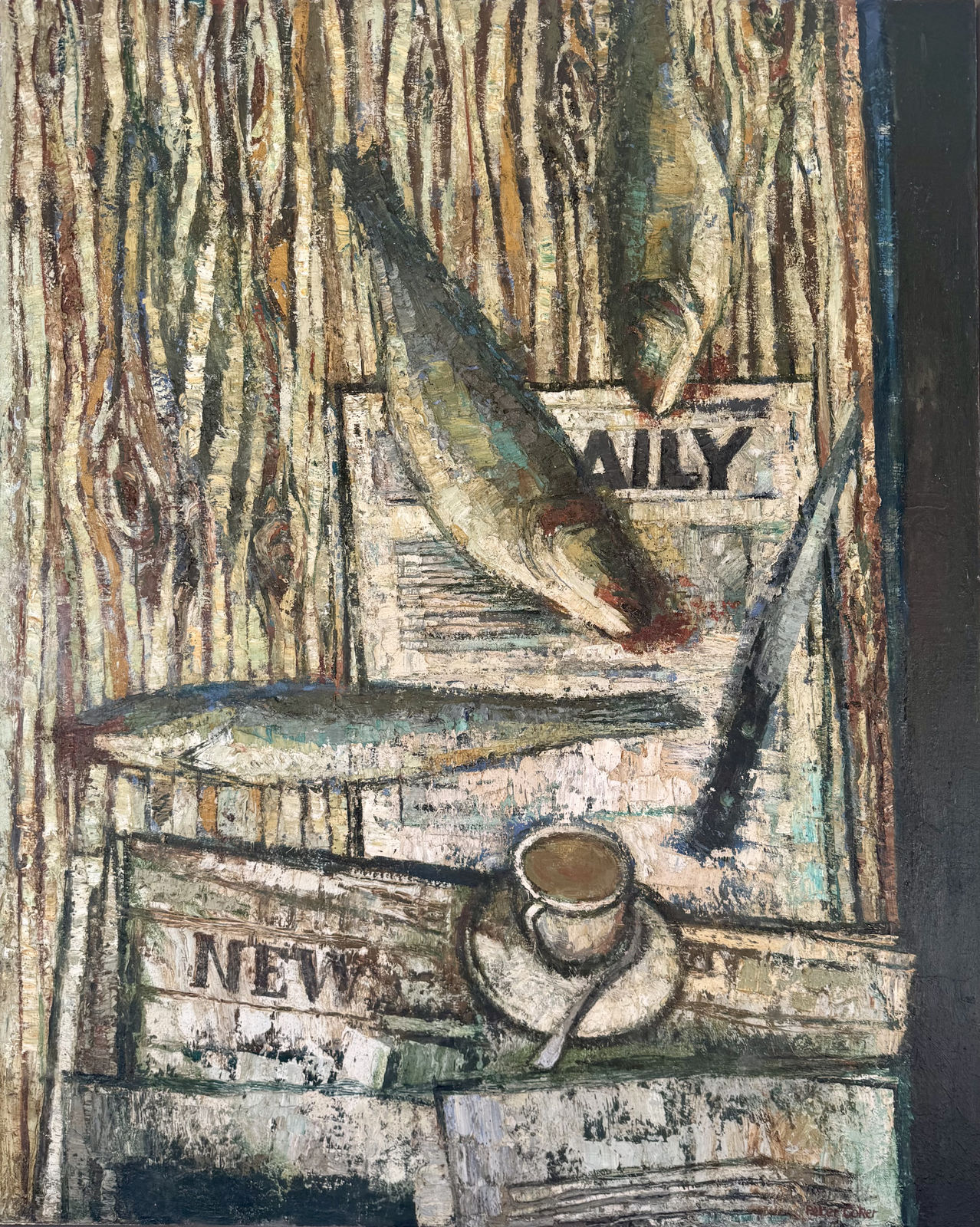 Peter Coker, Fish & Newspapers, 1954-6