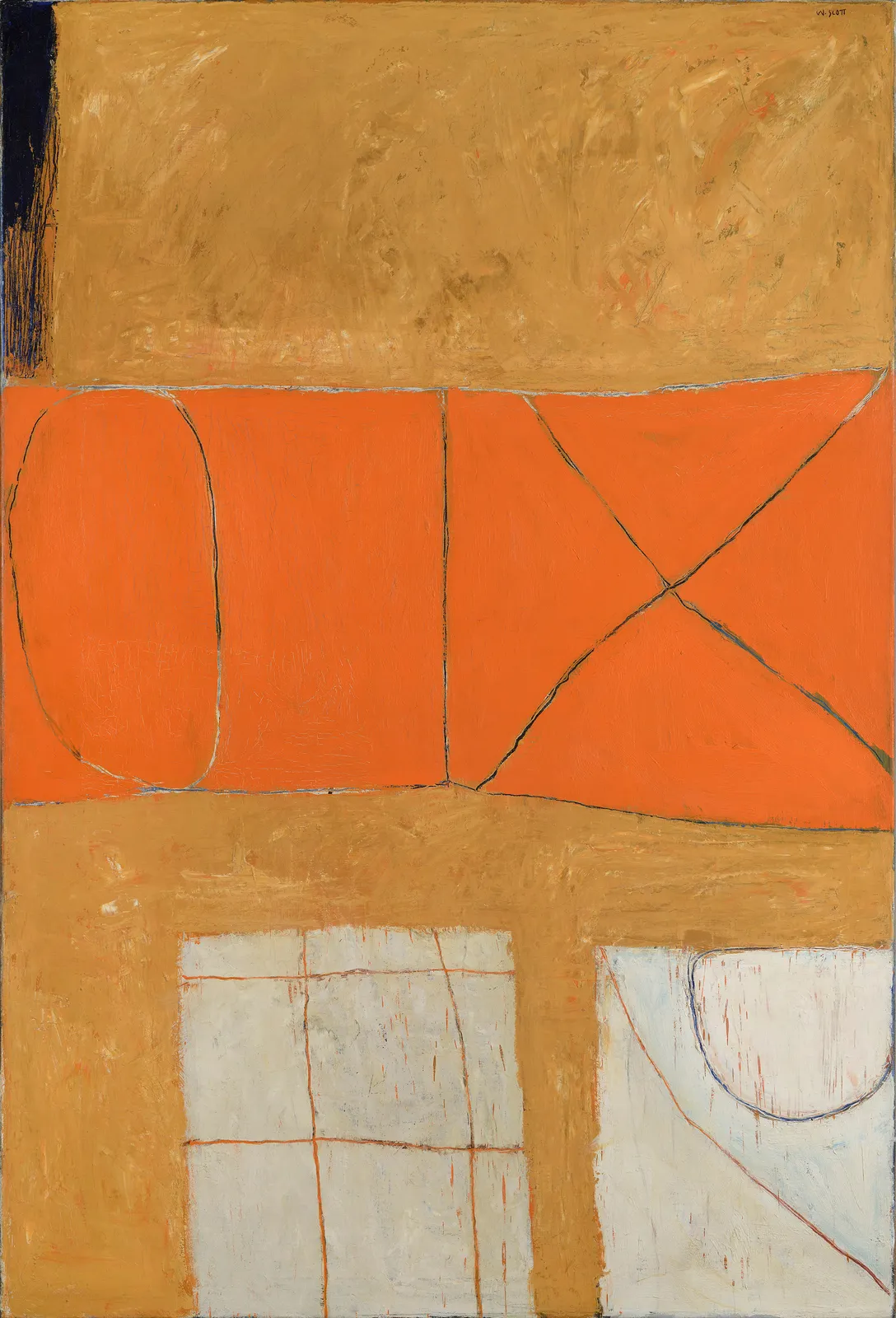 William Scott, Signs: Orange and Ochre, 1962