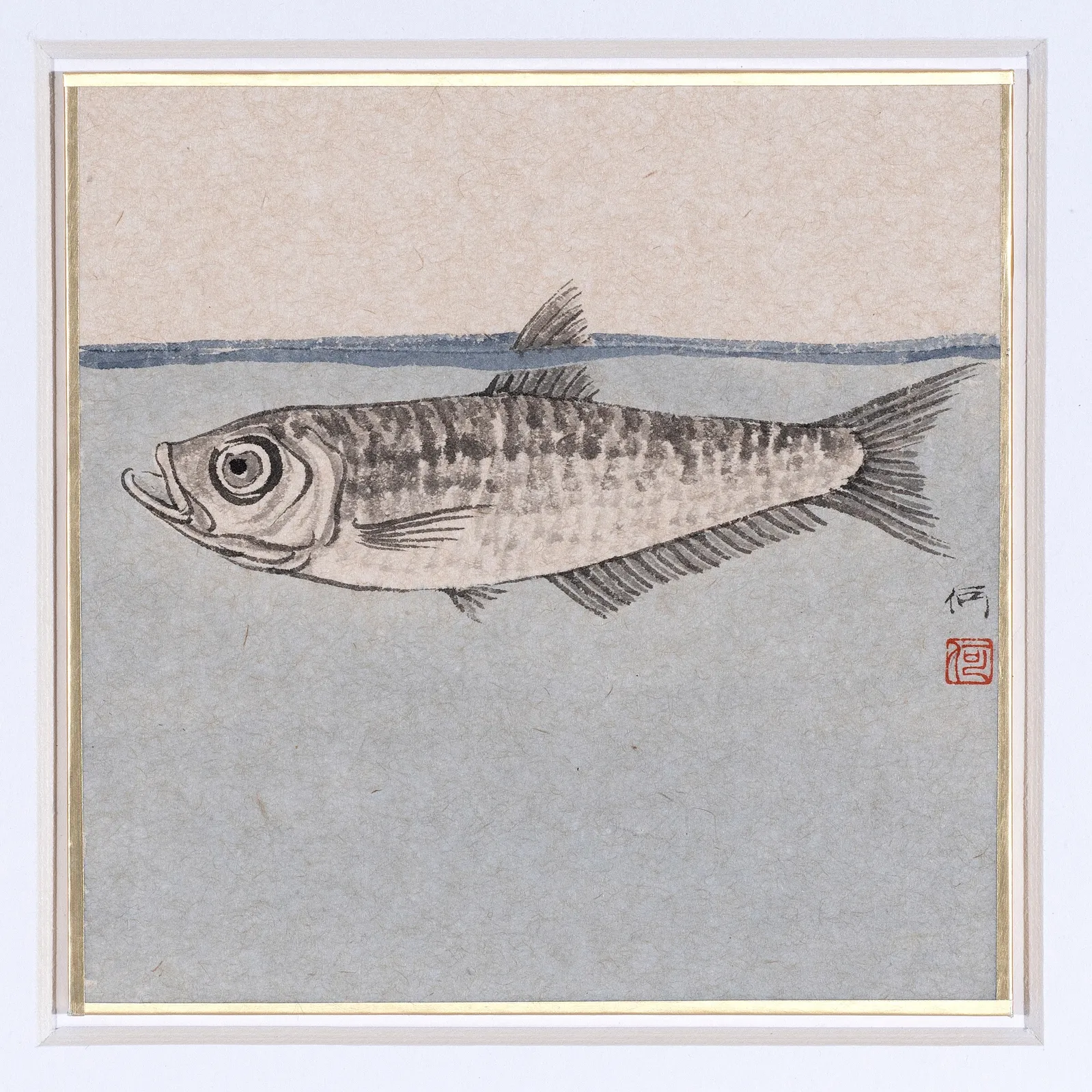 He Xi, The Story of Zhuangzi and Happy fish No.1, 2022