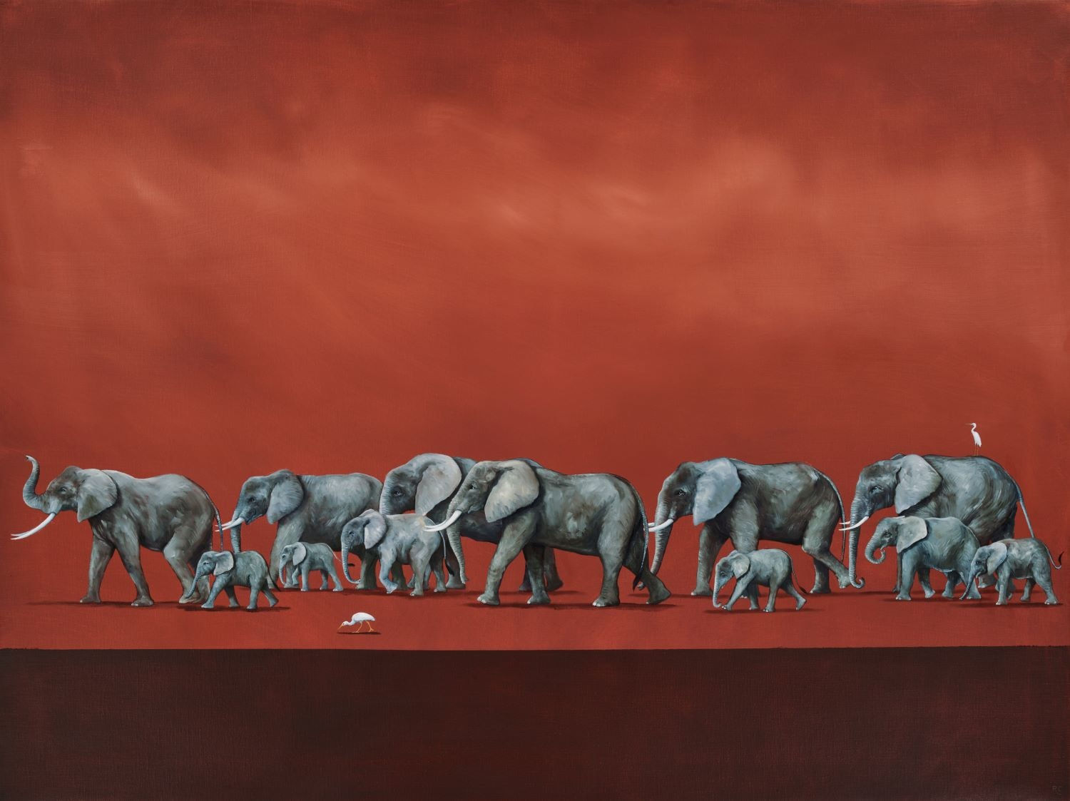 Rebecca Campbell, Only Elephants Should Wear Ivory, 2024