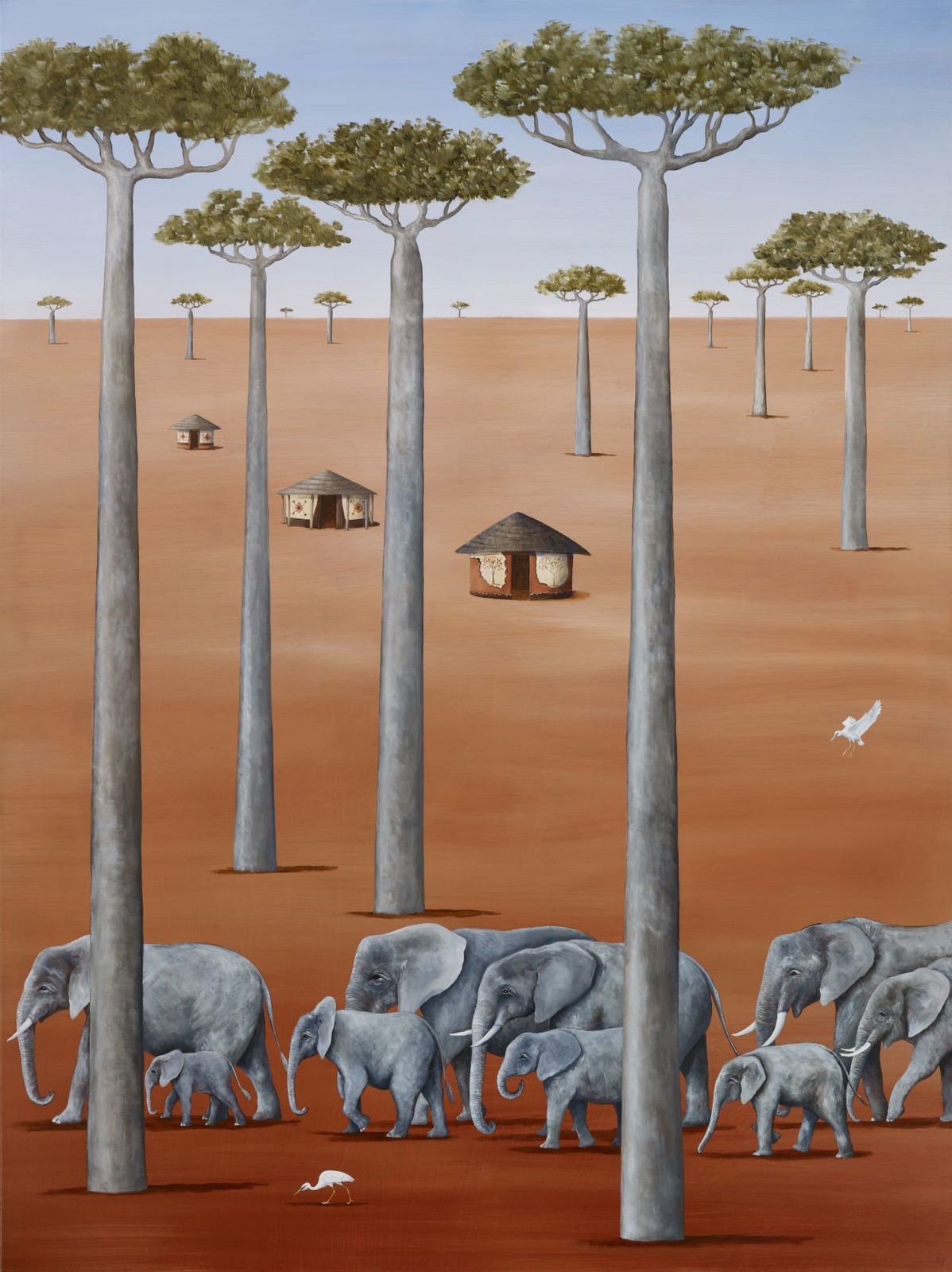 Rebecca Campbell, Terracotta Terrain, 2022