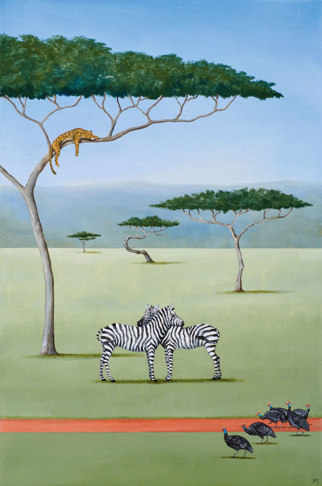 Rebecca Campbell, Contemplating Lunch, 2024