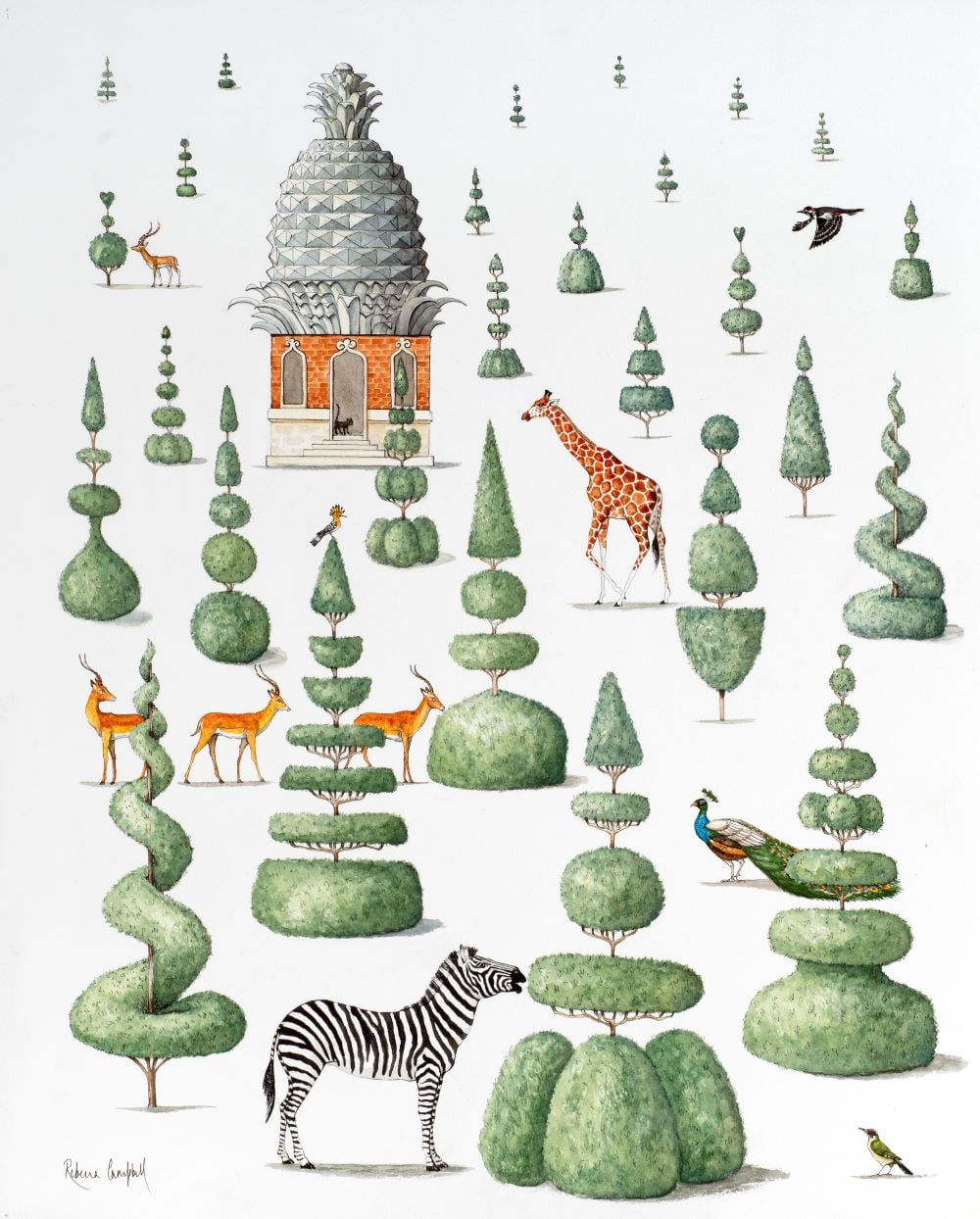 Rebecca Campbell, A Bad Day For The Topiarist, 2025