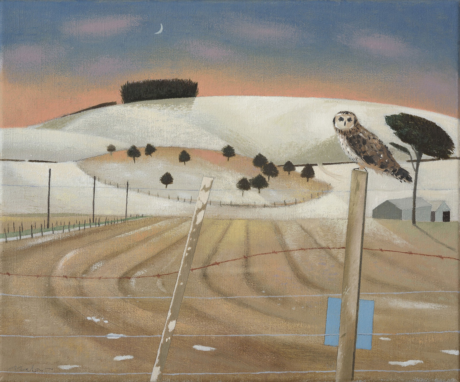 Tom Mabon, Post, Sign and Owl