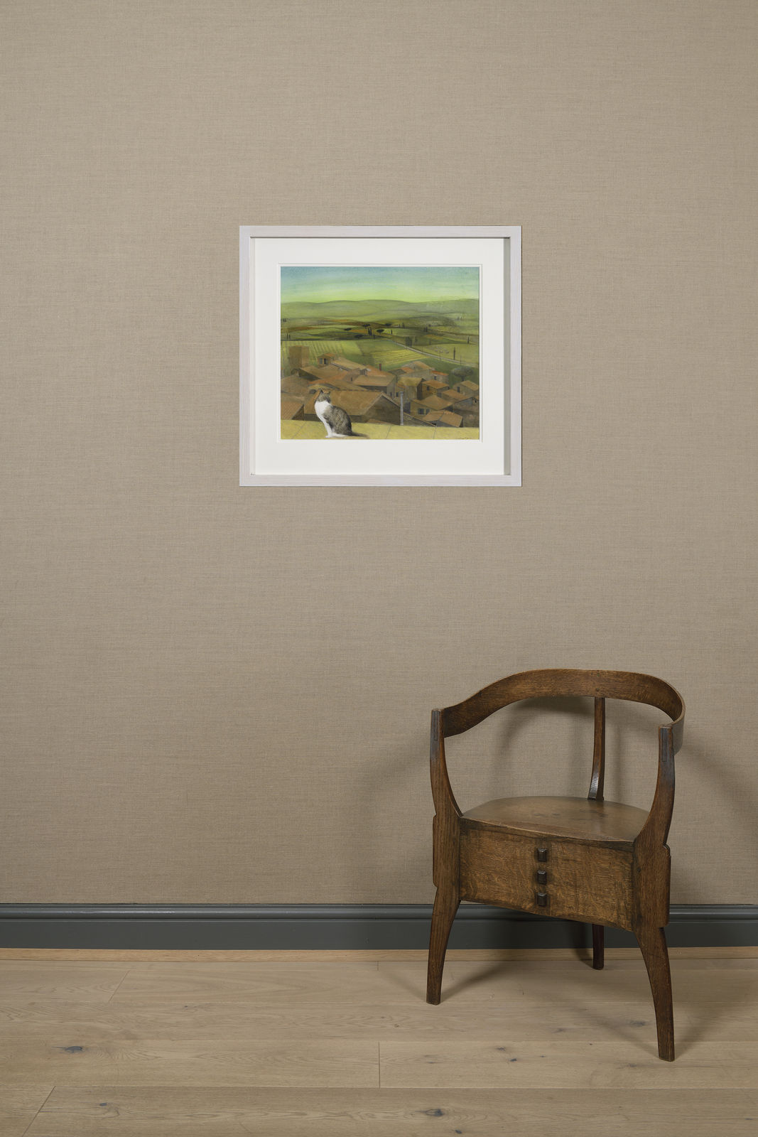 Tom Mabon, As Daytime ends. San Gimignano, 2020