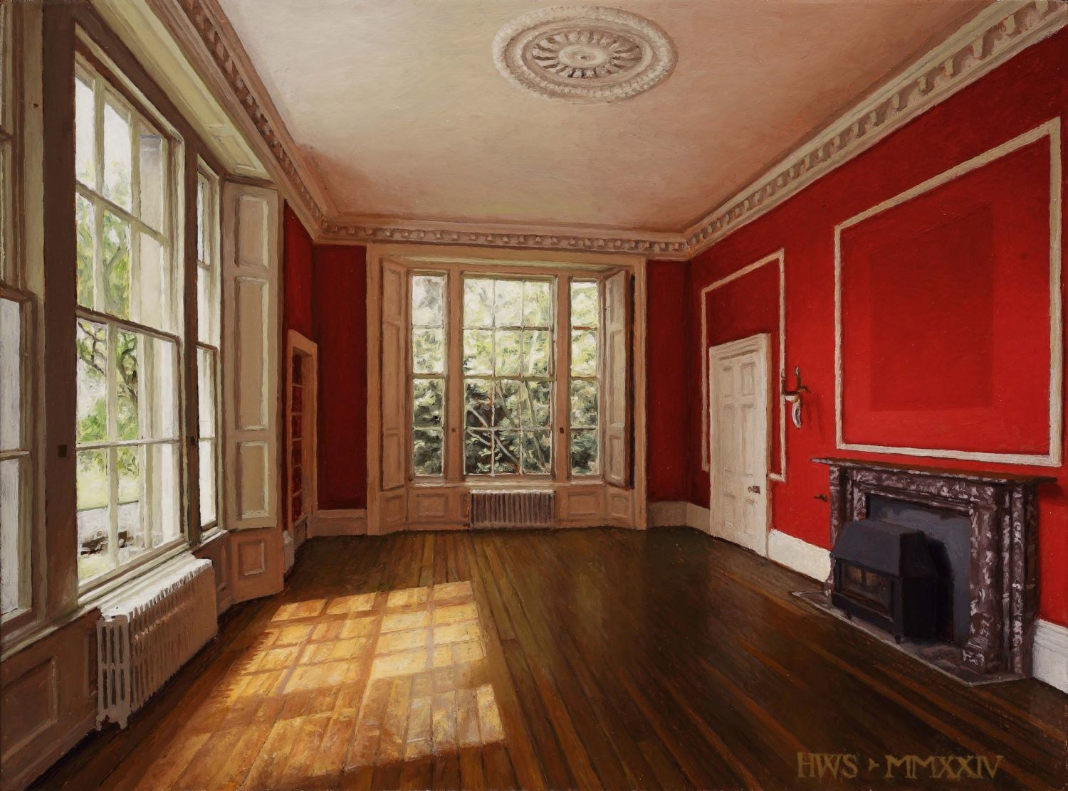 Harry Steen, Empty red room, 2024