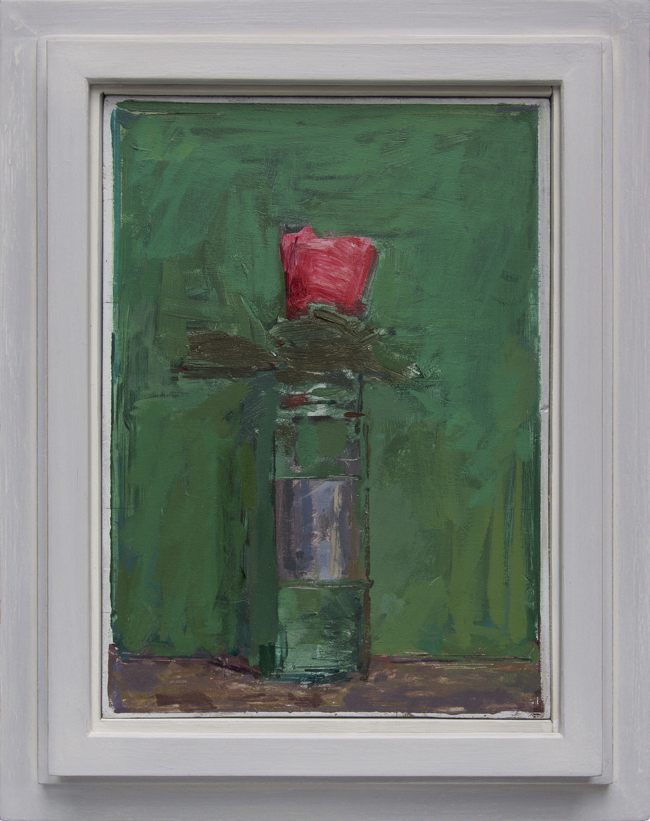 Ben Henriques, Pink Flower on Green