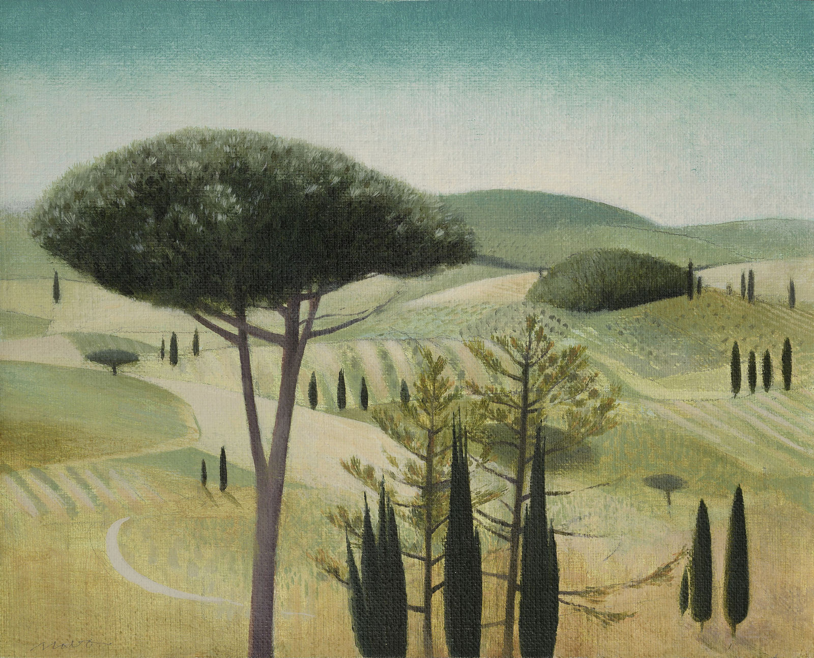 Tom Mabon, The Path was cut. Tuscany, 2020
