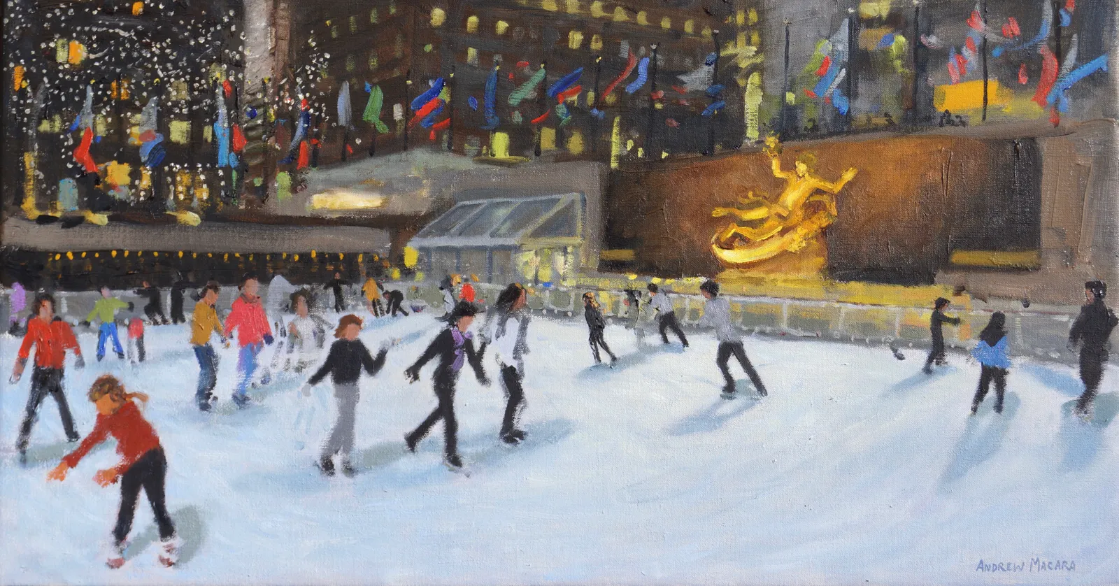 Andrew Macara, Evening, Rockefeller Ice Rink, New York