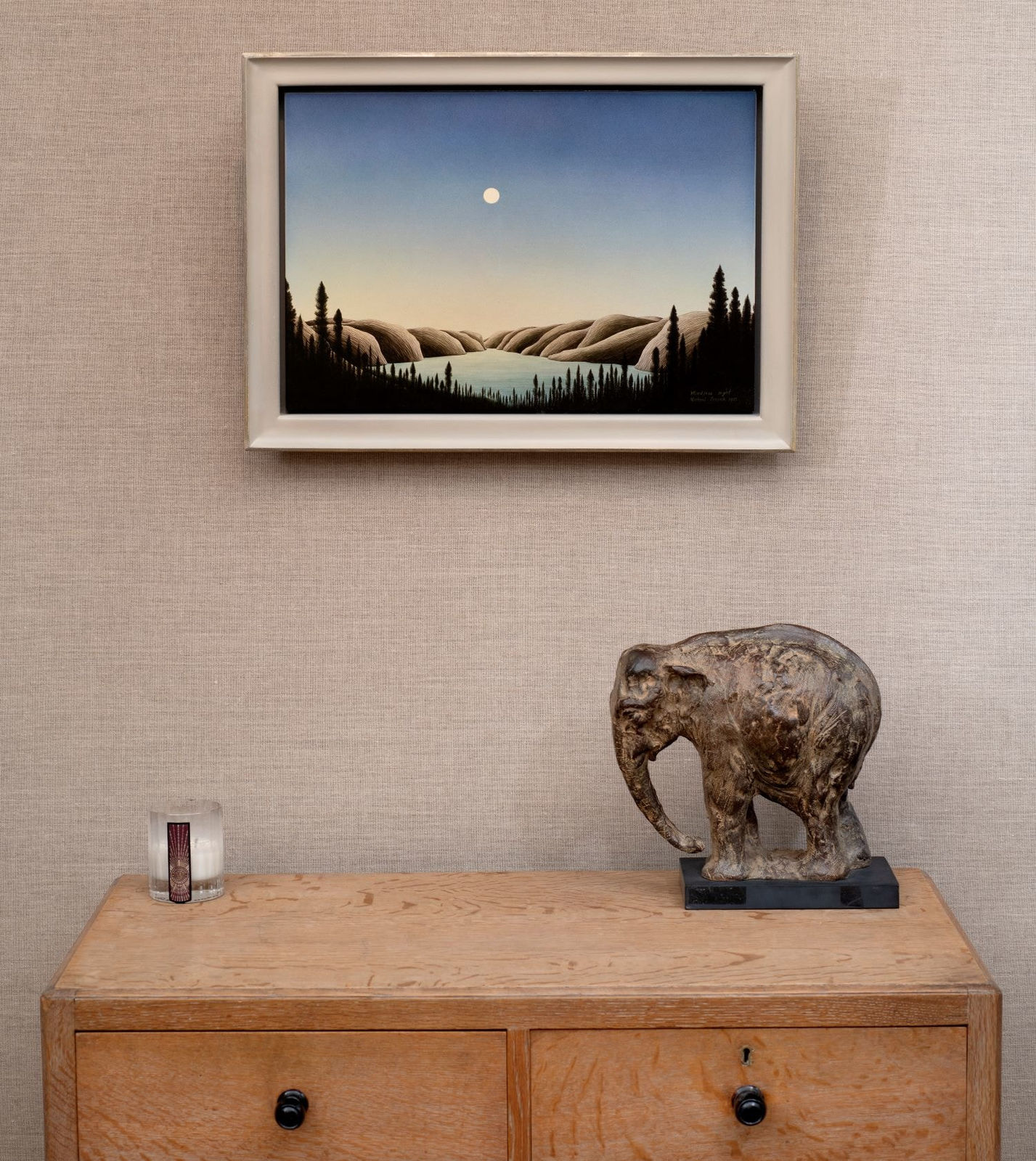 Michael French (b. 1951), Dark Night Rousseau Hills, 1985