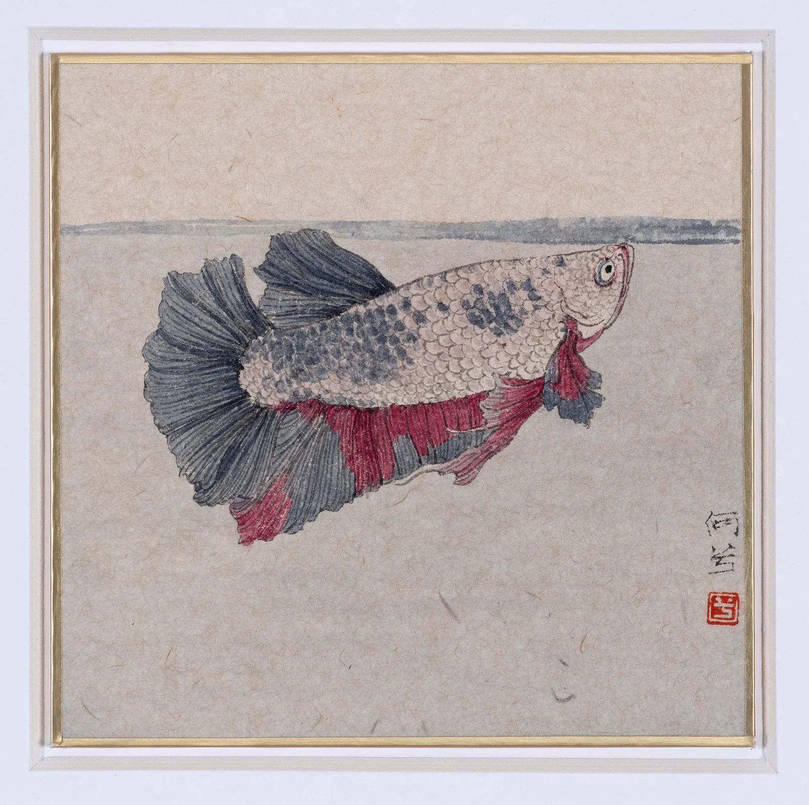 He Xi, The Story of Zhuangzi and Happy fish No.5, 2022