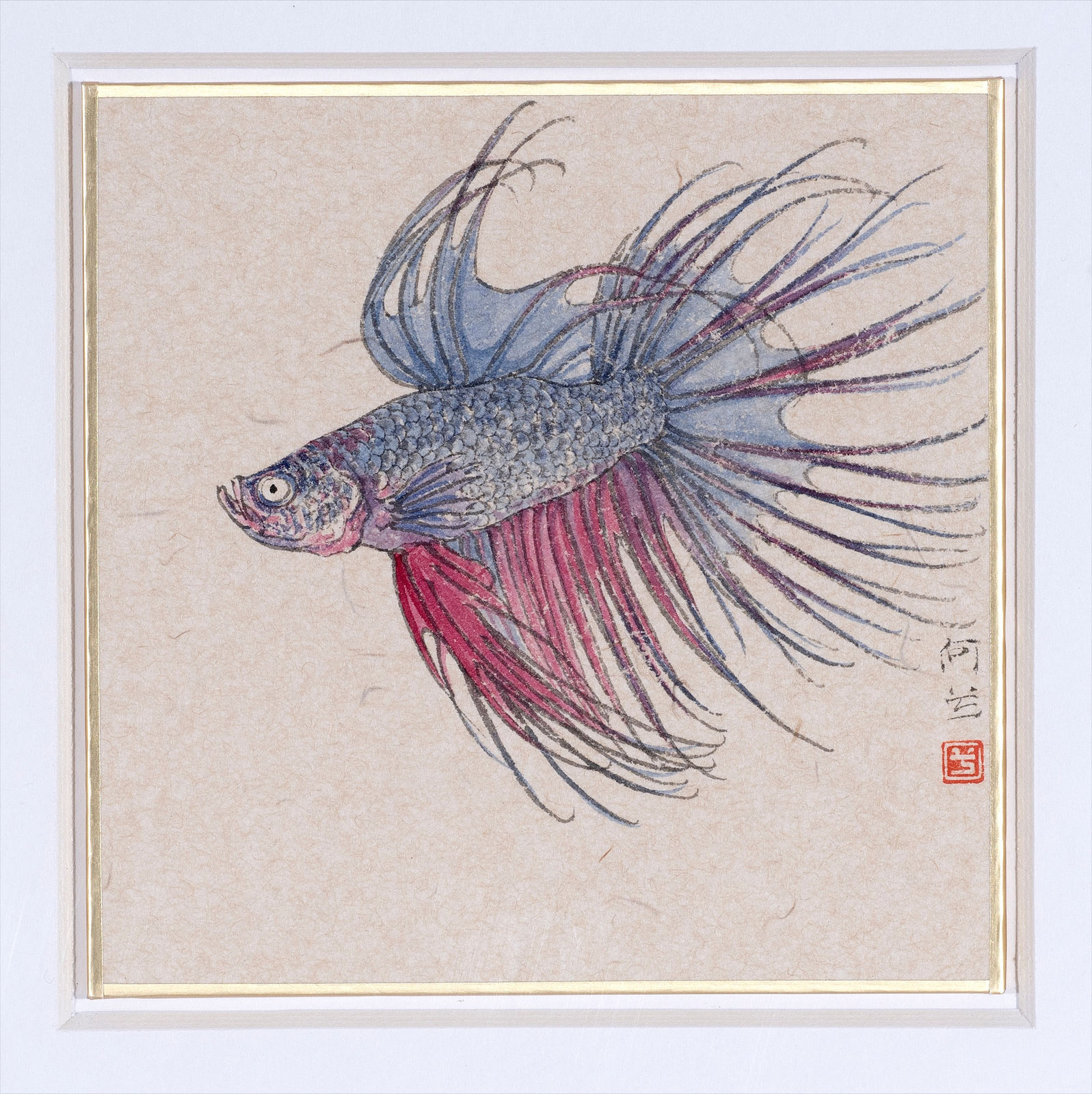 He Xi, The Story of Zhuangzi and Happy fish No.3, 2022