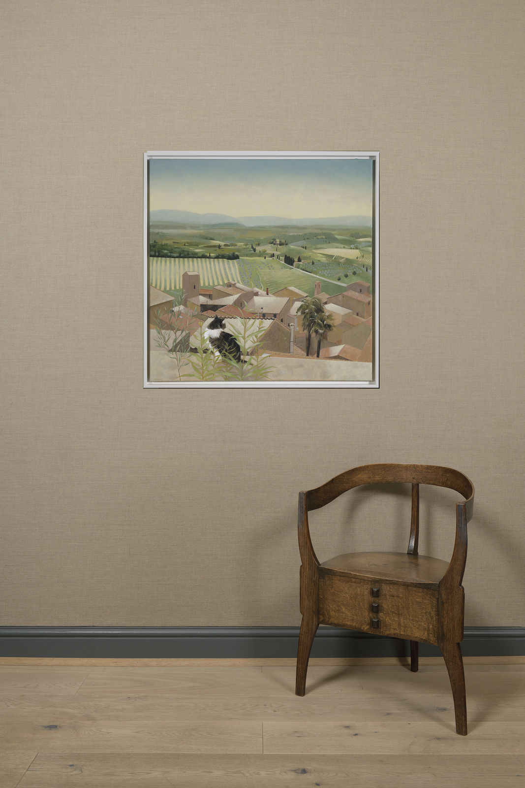 Tom Mabon, Landscape below San Gimignano, 2020