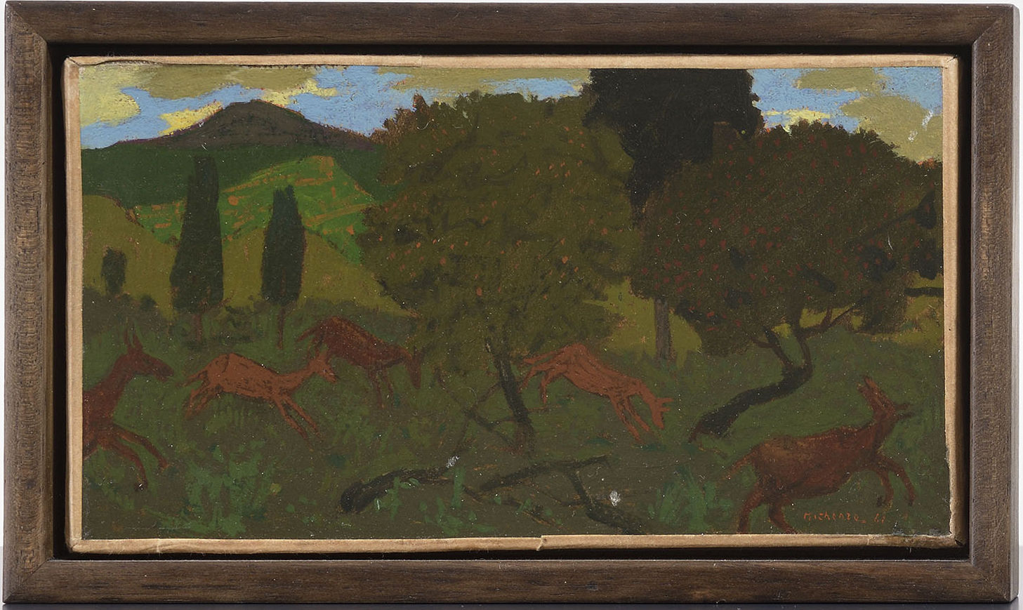 Grégoire Michonze, Paysage et animaux, 1961
