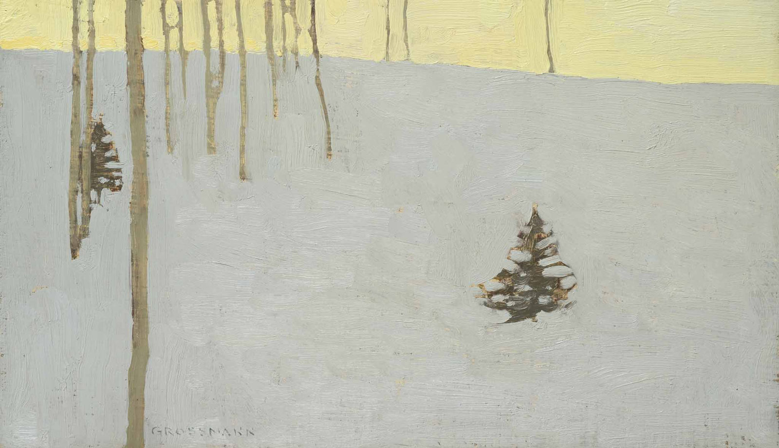 David Grossmann, Trees and Fading Winter Day
