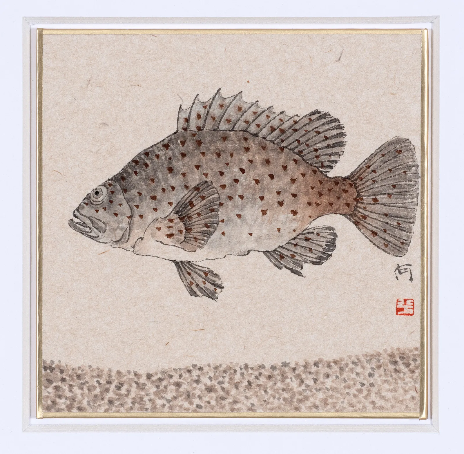 He Xi, The Story of Zhuangzi and Happy fish No.4, 2022