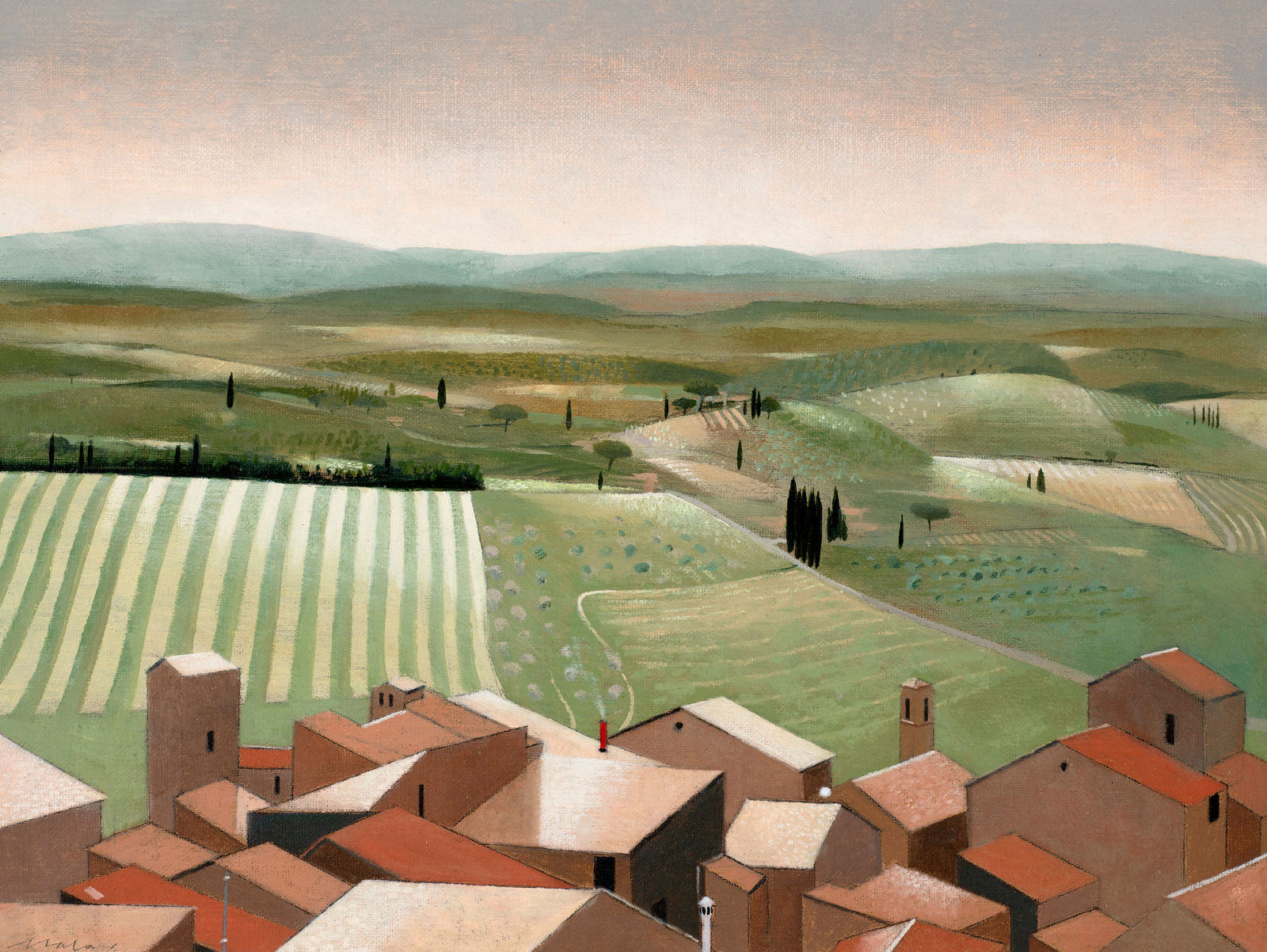 Tom Mabon, The Day shone clear. San Gimignano, 2023