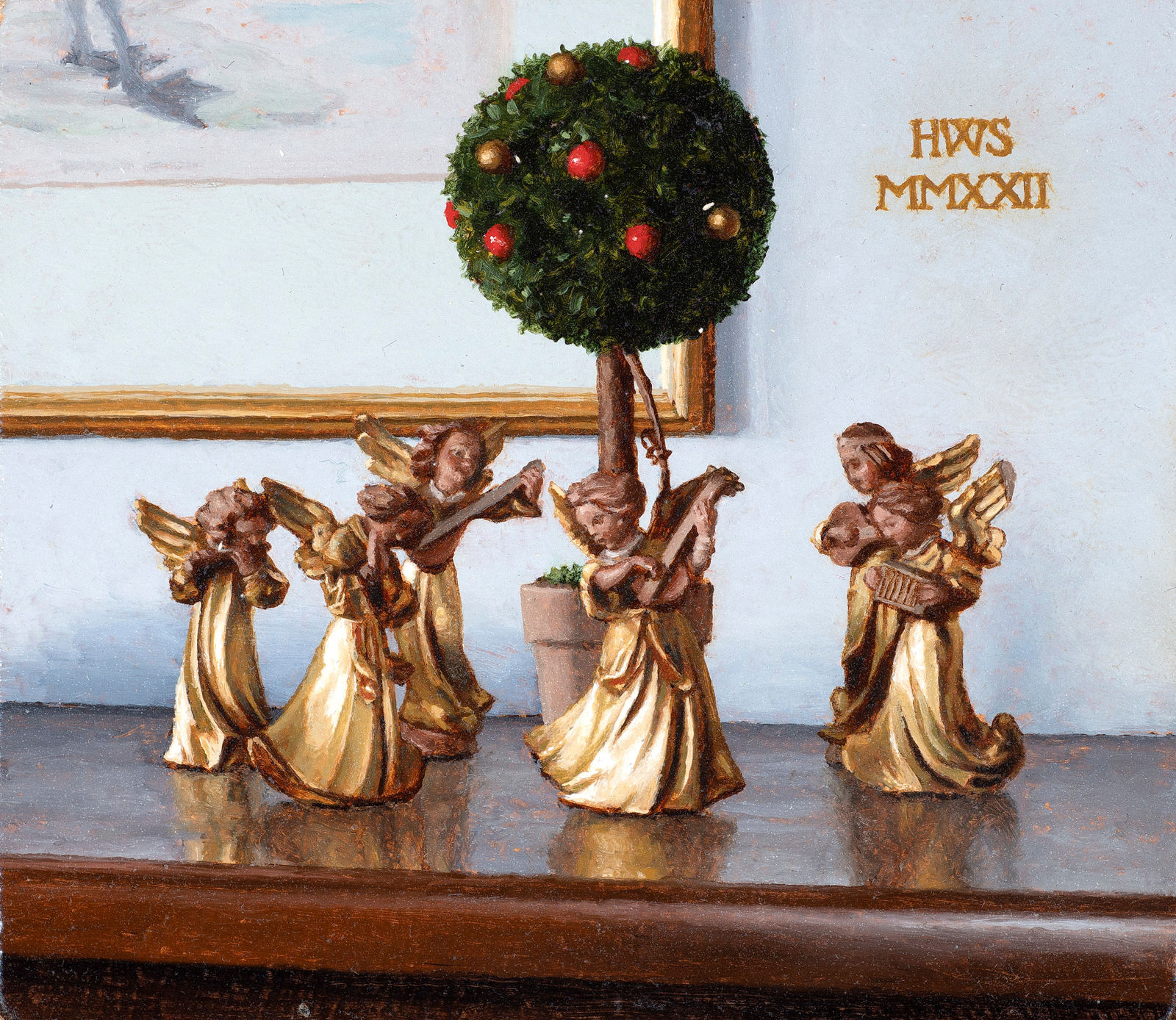 Harry Steen, Gilt Tyrolean angels, 2022