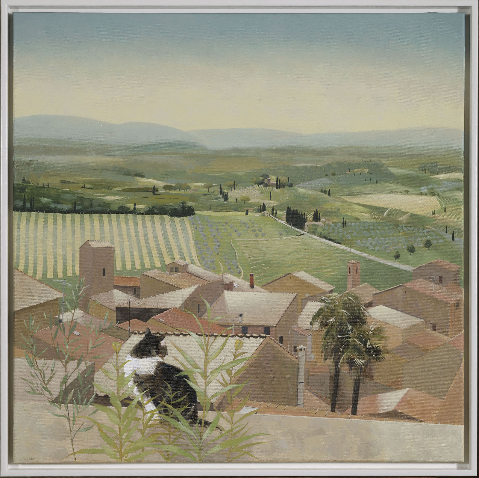 Tom Mabon, Landscape below San Gimignano, 2020