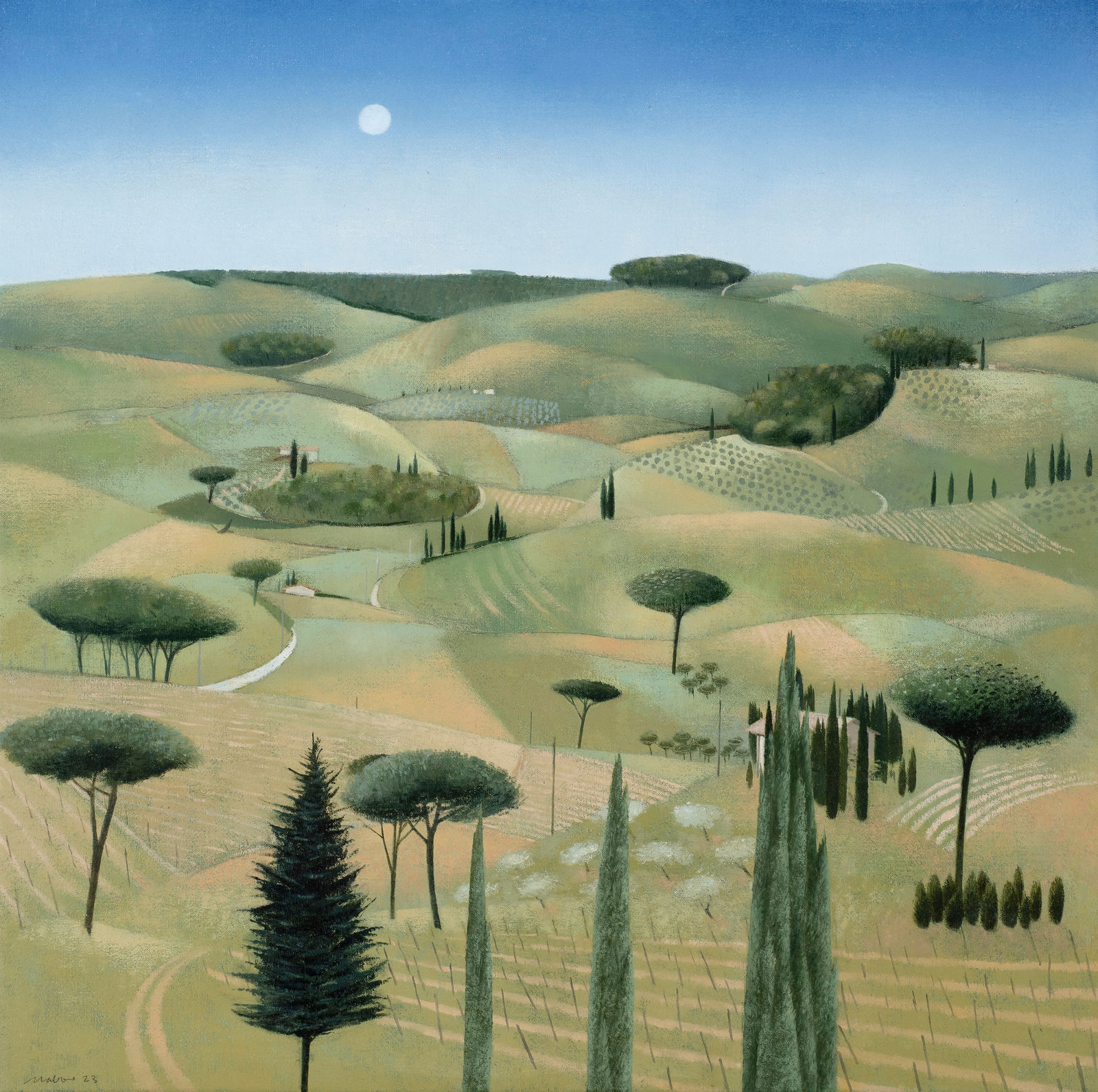 Tom Mabon, Across Tranquil Skies. Tuscany, 2023