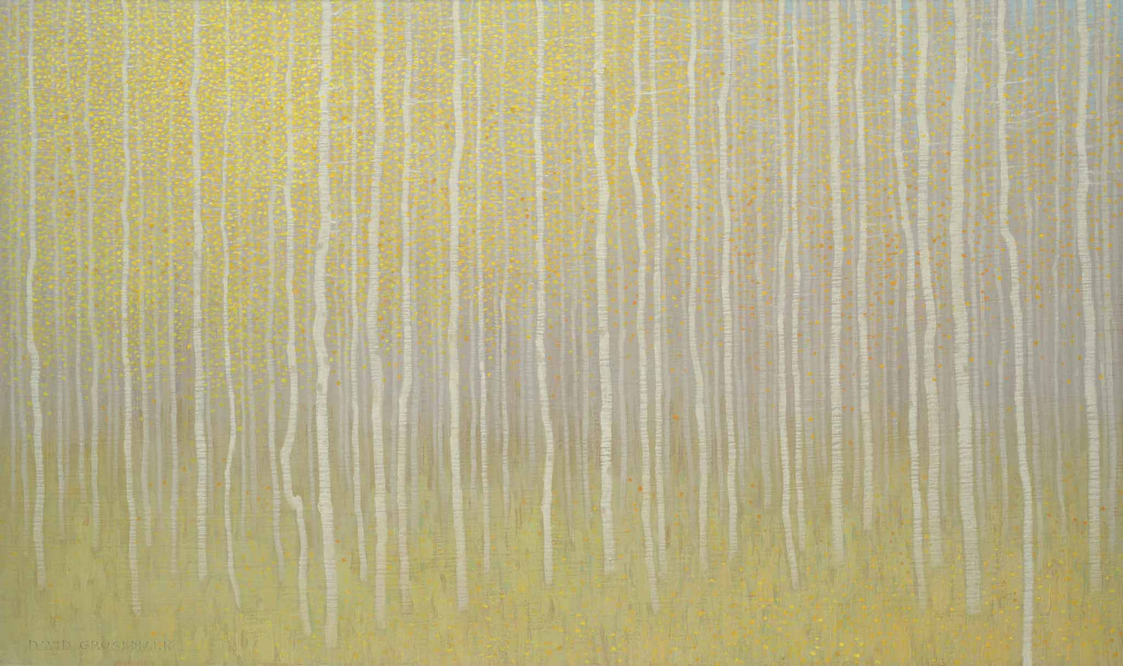 David Grossmann, September Forest with Yellow Leaves