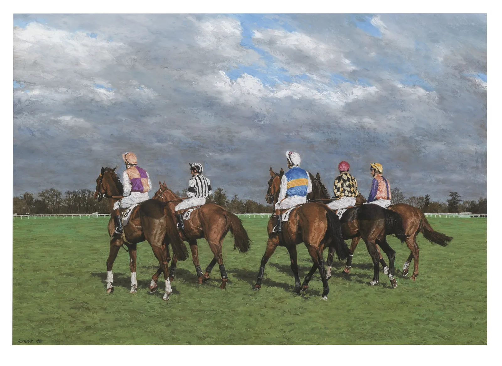 Jay Kirkman, Down at the Start, Newmarket, 1987