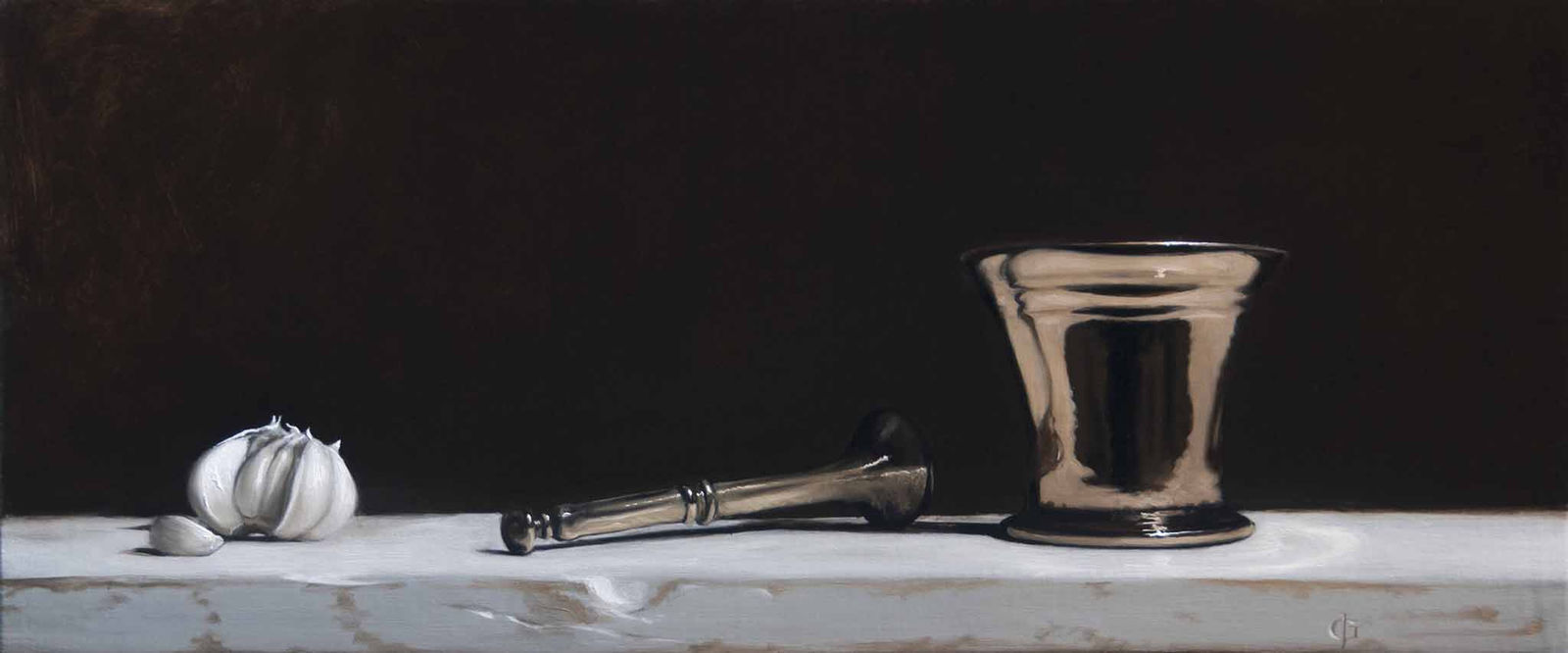 James Gillick, Garlic & Bronze Pestle & Mortar