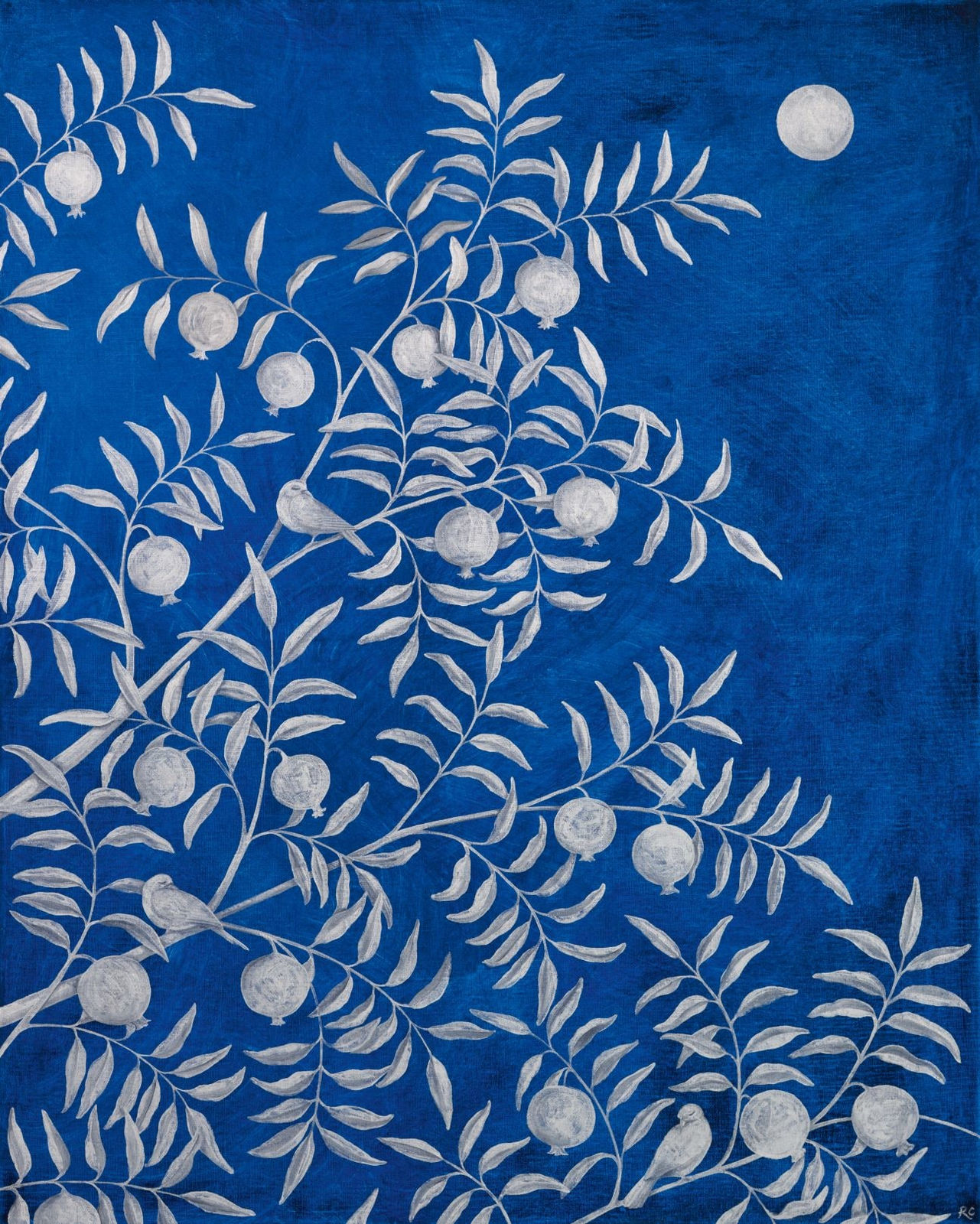 Rebecca Campbell, Silver Fruit Upon Silver Trees, 2022