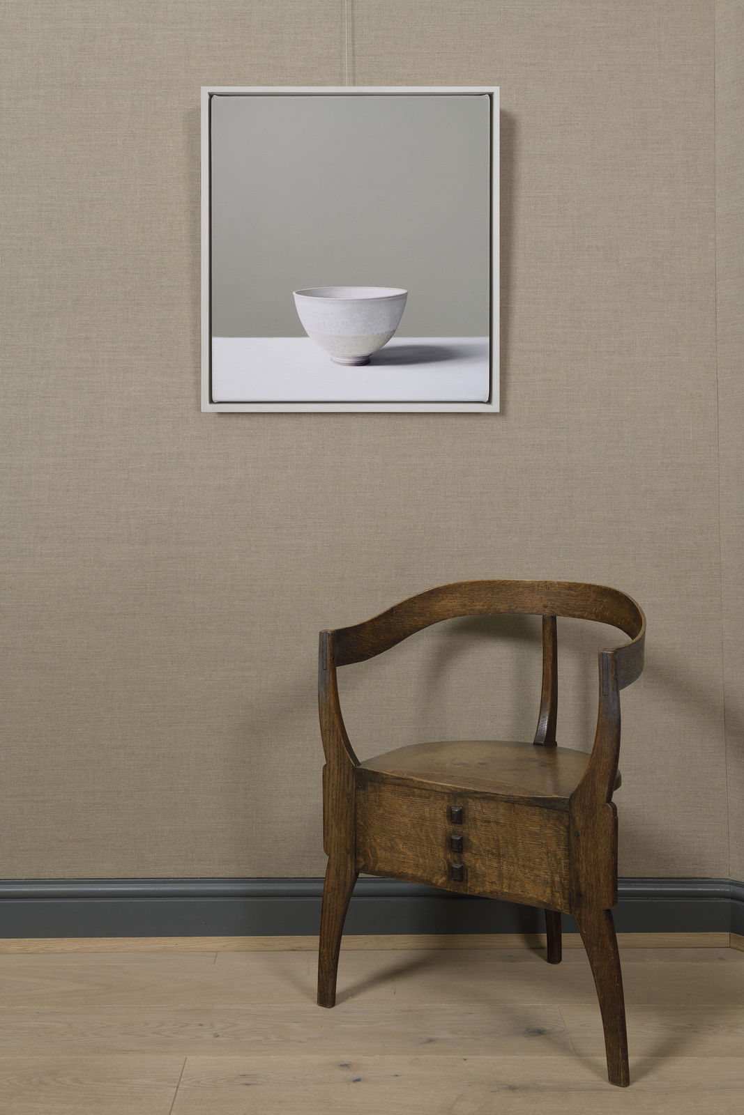 Jo Barrett, Still Life of Stoneware Bowl with Dolomite Glaze