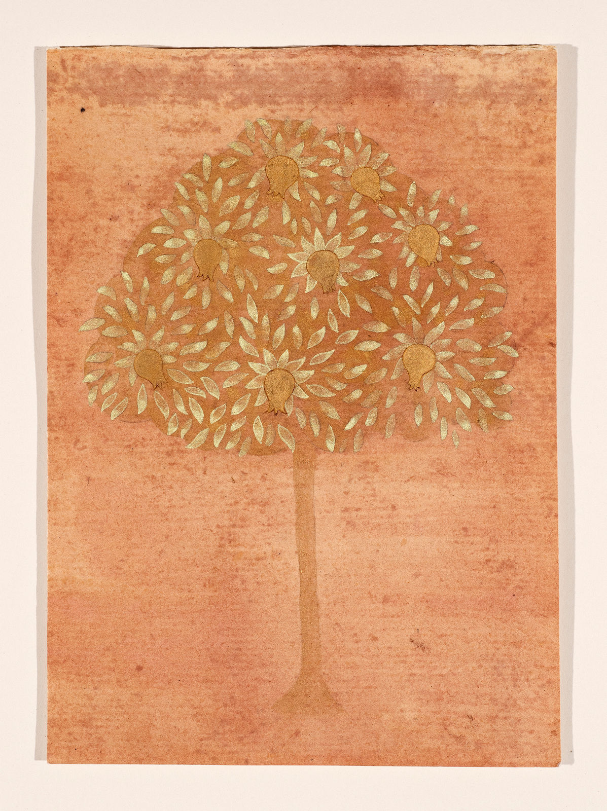 Ayesha Gamiet, Study for 'Valley of love' ; Pomegranate Tree, 2021