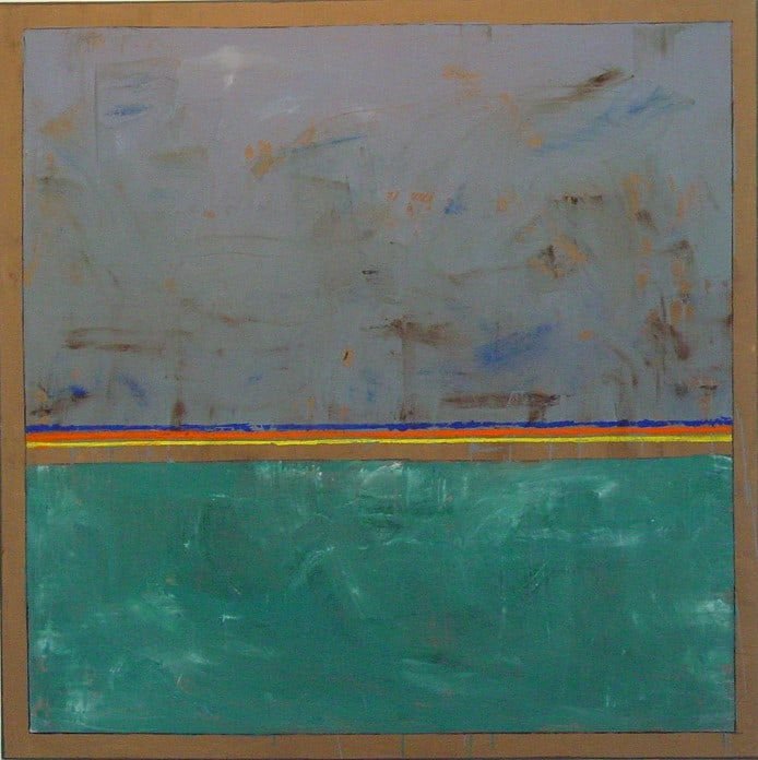 David Sorensen, Horizon Series #5: Blue-Green (Centre Lines), 2004